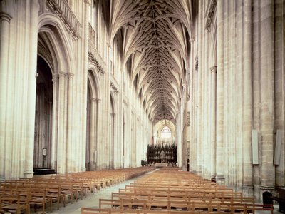 View of the Nave, Remodelled by William of Wykeham by Unbekannt Unbekannt
